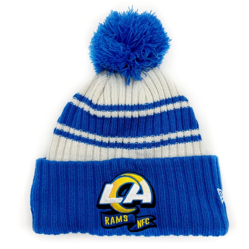 New Era LA Los Angeles Rams Knit Winter Hat Beanie Mens Womens NFL Fan Gear Gift